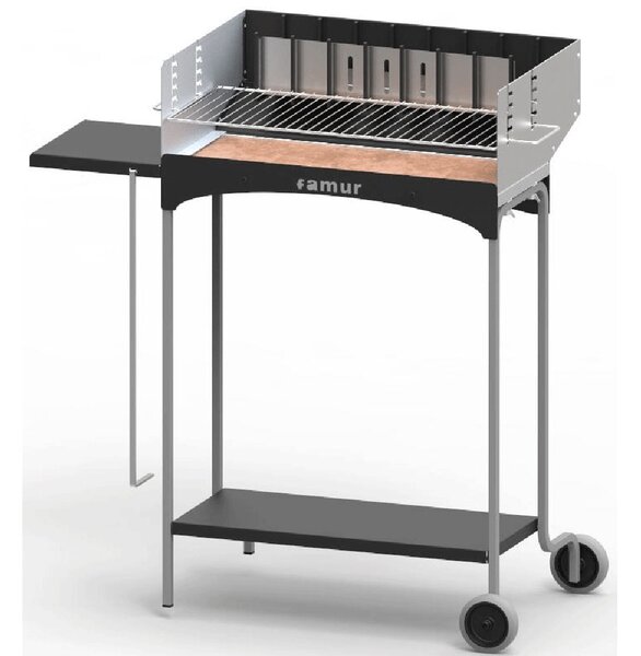 Barbecue a Legna e Carbonella Griglia cromata Famur BK 4