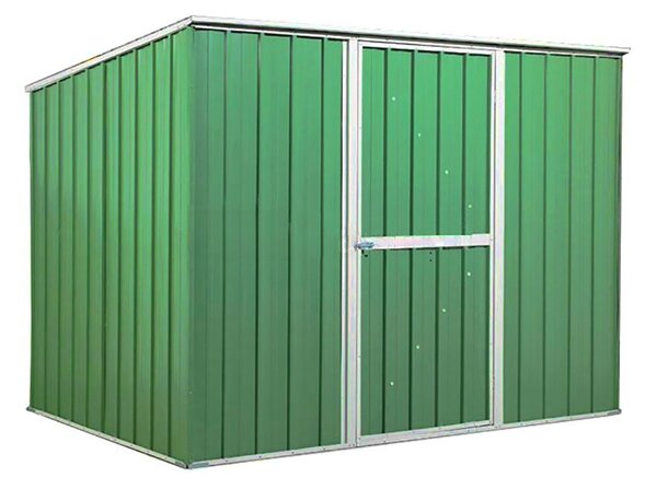 Casetta Box da Giardino in Lamiera di Acciaio Porta Utensili 260x185x192 cm Enaudi Verde