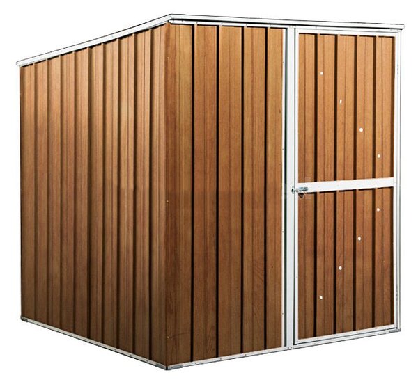 Casetta Box da Giardino in Lamiera di Acciaio Porta Utensili 175x185x192 cm Enaudi Legno