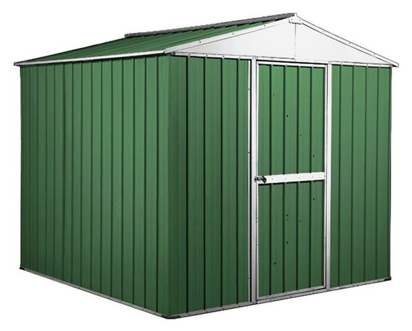 Casetta Box da Giardino in Lamiera di Acciaio Porta Utensili 275x175x215 cm Enaudi Verde