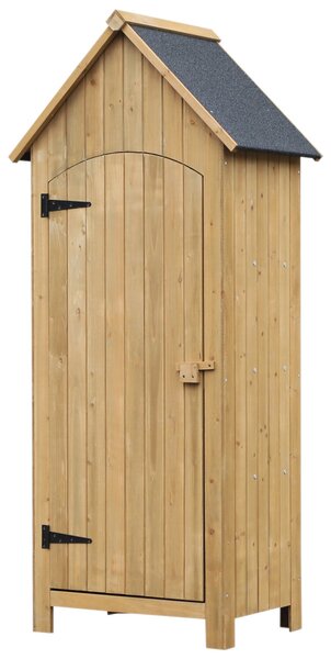 Casetta Box da Giardino in Legno per Deposito Attrezzi 77,5x54,2x179,5 cm