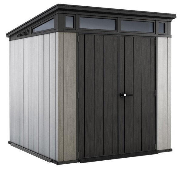 Casetta da Giardino Porta Attrezzi 214x218x226 cmin Duotech Keter Artisan 7x7 Grigia