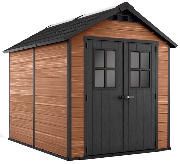 Casetta da Giardino Porta Attrezzi 228x287x252 cmin Evotech+ Keter Newton 759 Marrone