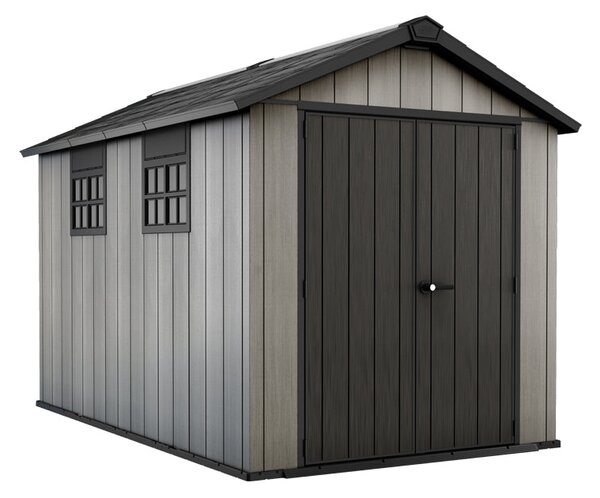 Casetta da Giardino Porta Attrezzi 230x350x242 cmin Duotech Keter Oakland 7511 Grigia