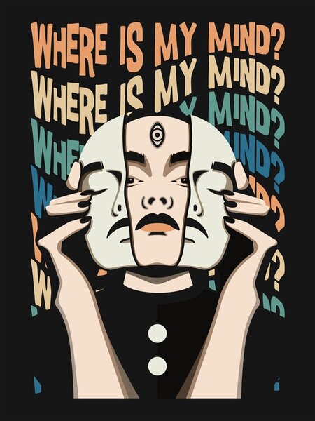 Illustrazione Where Is My Mind Pixies, Retrodrome