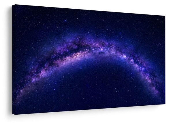 Quadro su tela – Galassia viola nel cielo notturno
