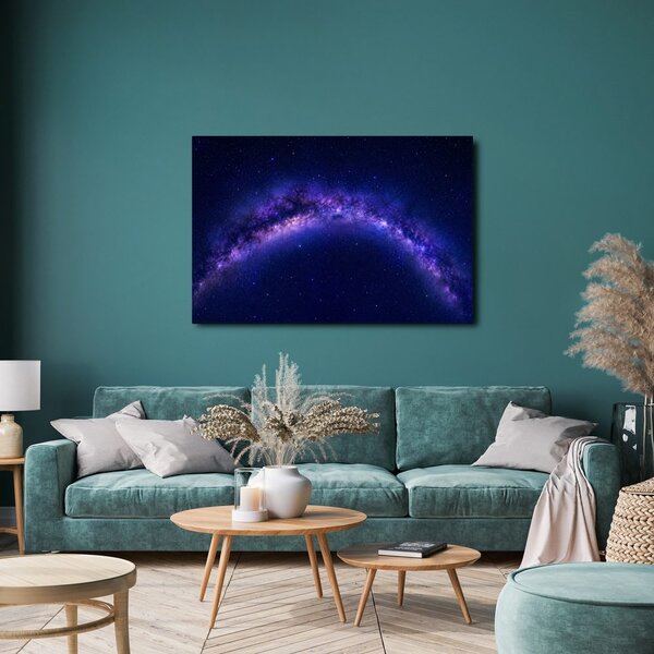 Quadro su tela – Galassia viola nel cielo notturno