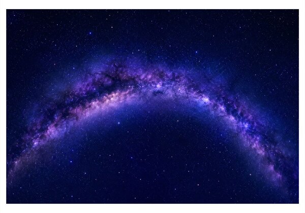 Quadro su tela – Galassia viola nel cielo notturno