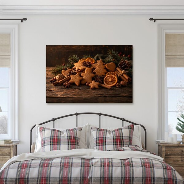 Quadro su tela – Biscotti di Natale alla cannella