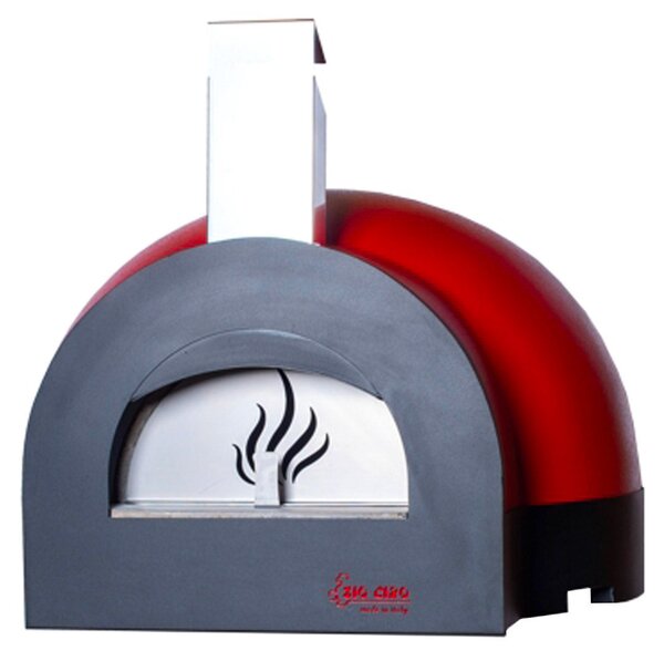 Forno a Legna da Esterno Cottura Diretta in Refrattario Zio Ciro Subito Cotto 60 Rosso