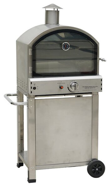 Forno Pizza e Barbecue a Gas GPL da Esterno in Acciaio Kraus Priapo