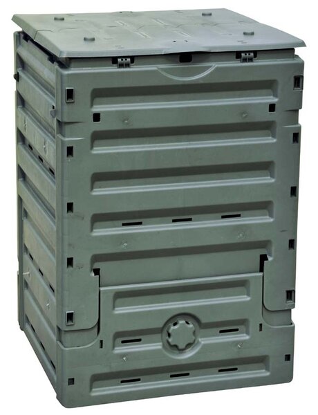 Compostiera da Giardino 300L 60x60xH90cm Rama Eco-Master Verde