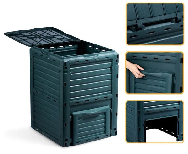 Compostiera da Giardino 300 litri Fadi Composter Verde