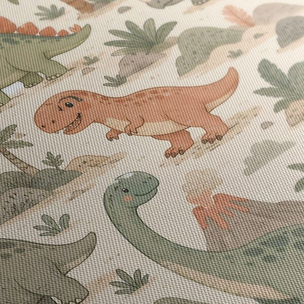 Quadro su tela – Dinosauri nel mondo preistorico