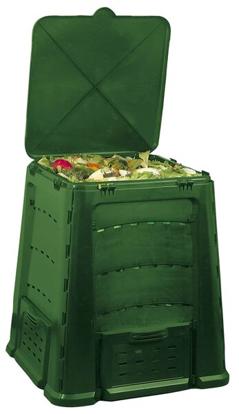 Compostiera da Giardino 600L 84x84x105 cm in Plastica 4650W Agrati