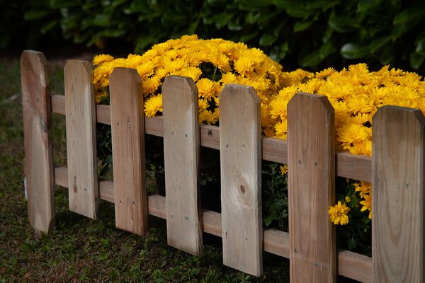 Staccionata Steccato Recinzione Giardino 30/45x110 cm in Legno