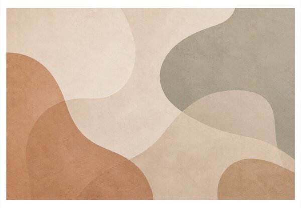 Quadro su tela – Delicate forme astratte beige