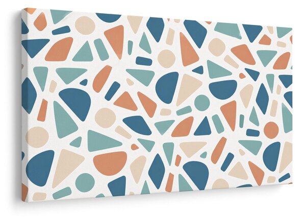 Quadro su tela – Terrazzo pastello nei toni blu
