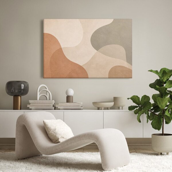 Quadro su tela – Delicate forme astratte beige