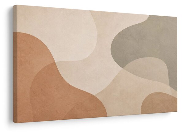 Quadro su tela – Delicate forme astratte beige