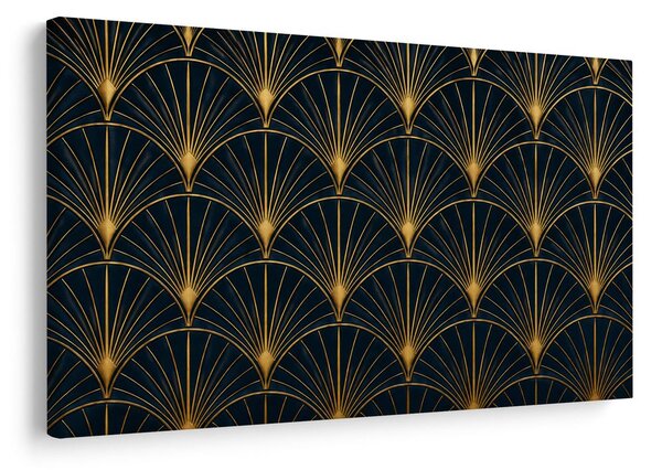 Quadro su tela – Motivo art déco dorato