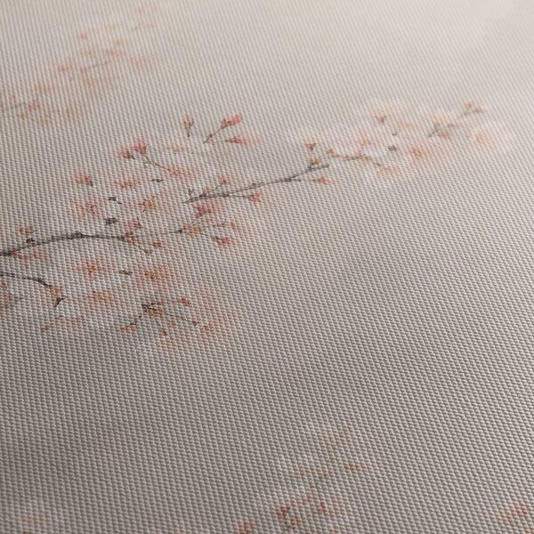 Quadro su tela – Ramo di sakura delicato nella nebbia