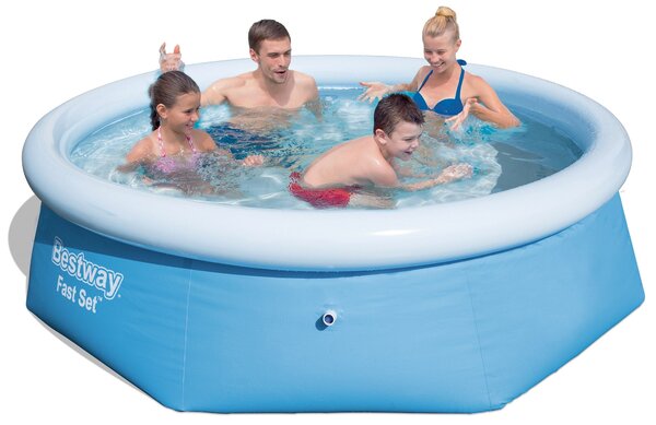 Piscina Gonfiabile Autoportante Rotonda Ø244x66cm Bestway Fast Set 57265