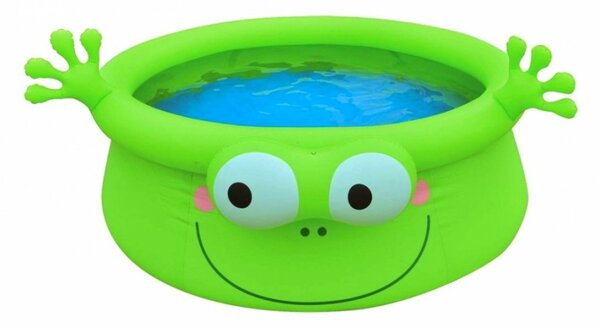 Piscina Fuori Terra Gonfiabile Autoportante per Bambini 175x62cm Jilong Rana Verde