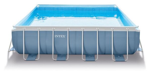 Piscina Fuori Terra Quadrata H107x427x427cm con Pompa Scaletta e Teli Intex Prism Frame