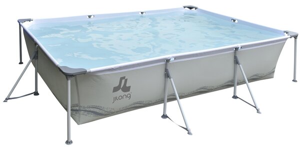 Piscina Fuori Terra Rettangolare 300x207x70cm Jilong Grigia