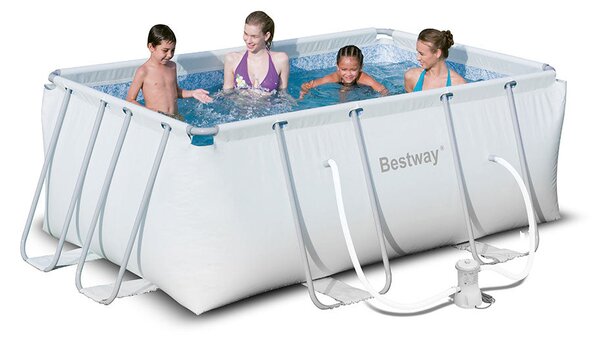 Piscina Fuori Terra Rettangolare H100x287x201cm con Pompa a Filtro Bestway Frame