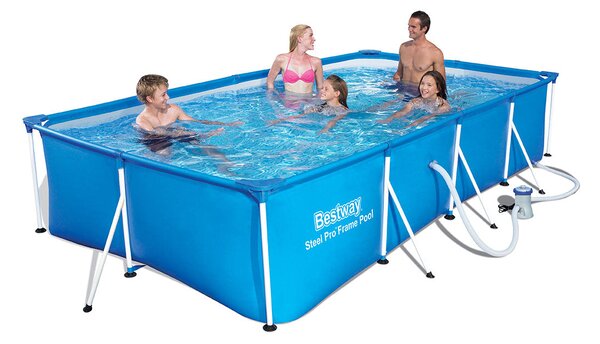 Piscina Fuori Terra Fuori Terra Rettangolare H81x400x211cm Bestway Steel Pro Frame Pool 400