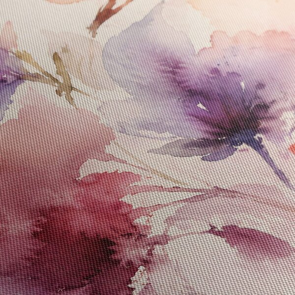 Quadro su tela – Delicati fiori ad acquerello