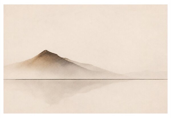 Quadro su tela – Silenzio montano nella nebbia