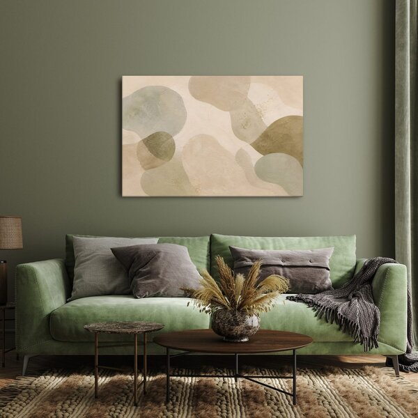 Quadro su tela – Forme organiche in armonia beige