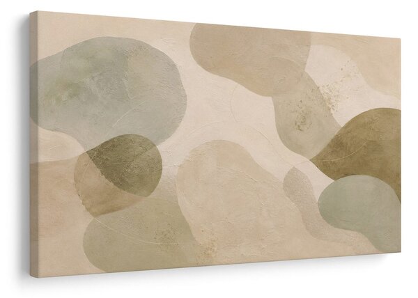 Quadro su tela – Forme organiche in armonia beige