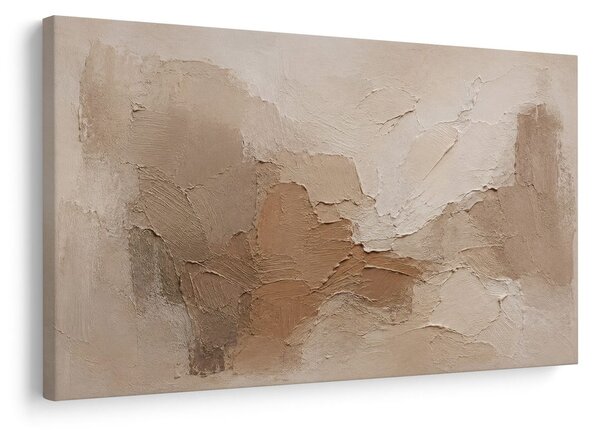 Quadro su tela – Struttura beige in rilievo