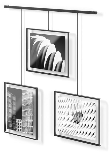 Cornici da parete in metallo nero in set di 3 pezzi 73x82 cm Exhibit - Umbra