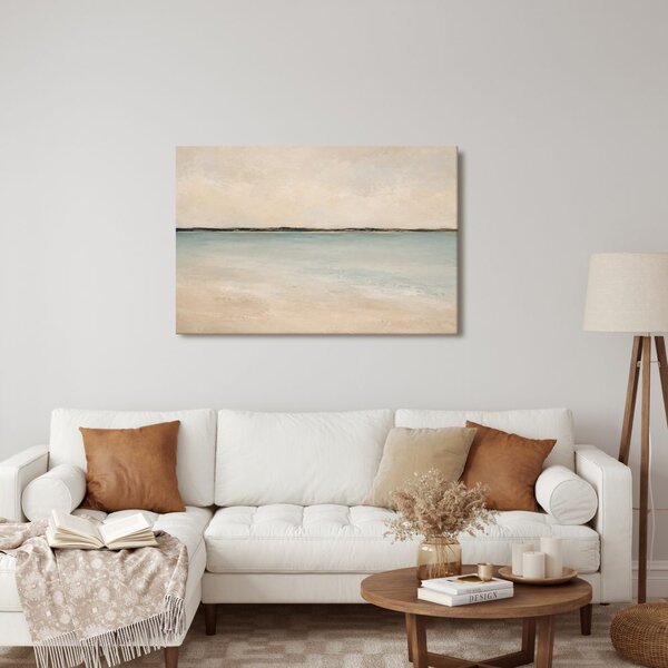Quadro su tela – Calma superficie marina beige