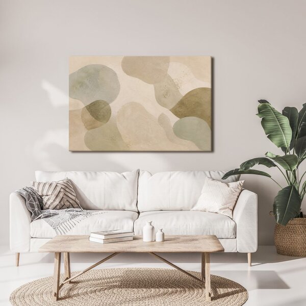Quadro su tela – Forme organiche in armonia beige