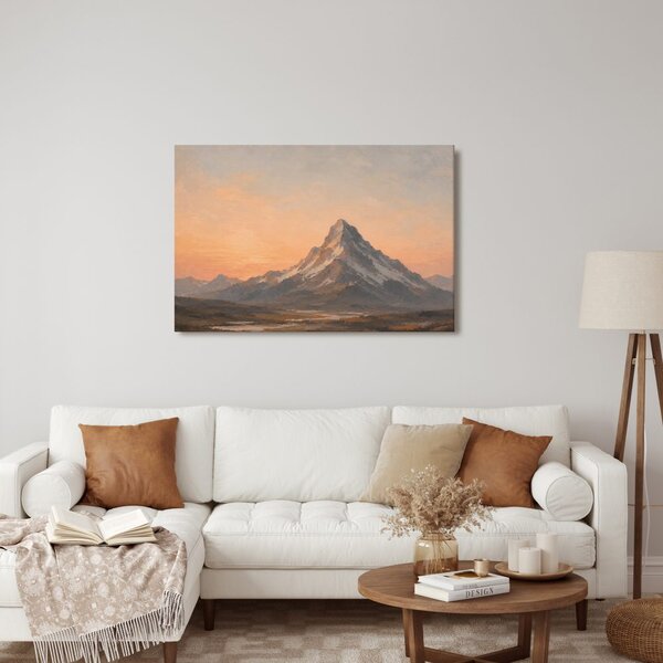 Quadro su tela – Vetta montana al crepuscolo