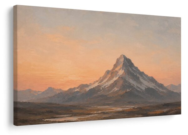 Quadro su tela – Vetta montana al crepuscolo