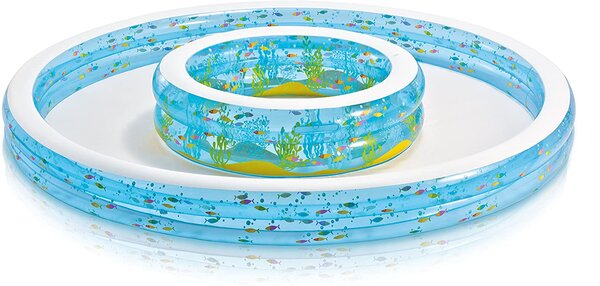 Piscina Doppia Gonfiabile per Bambini Ø279x36 cm in Vinile Intex 57143