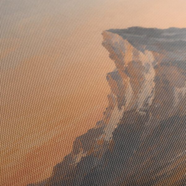 Quadro su tela – Massiccio roccioso al tramonto