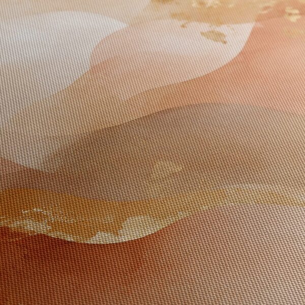 Quadro su tela – Curve stratificate nella palette beige
