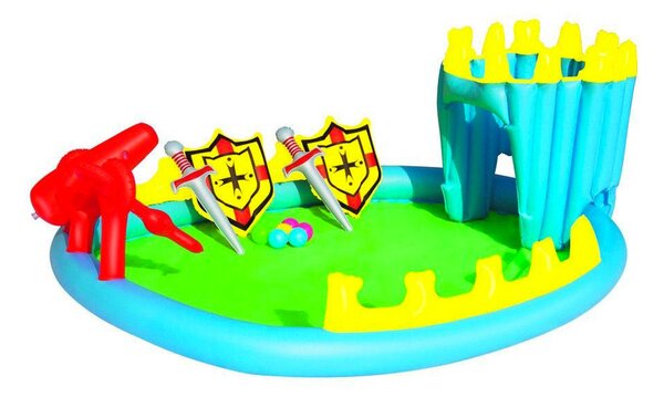 Piscina Gonfiabile per Bambini 186x150x68 cm in Vinile Bestway Fortezza 52169