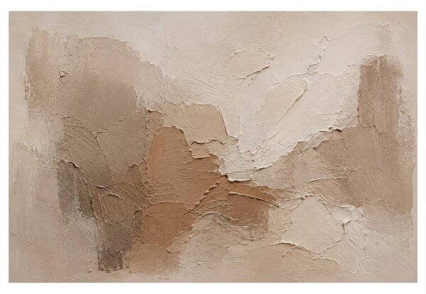 Quadro su tela – Struttura beige in rilievo