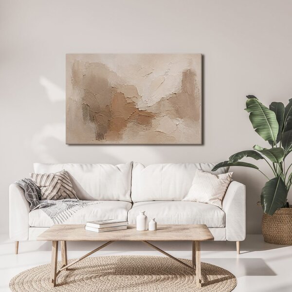 Quadro su tela – Struttura beige in rilievo