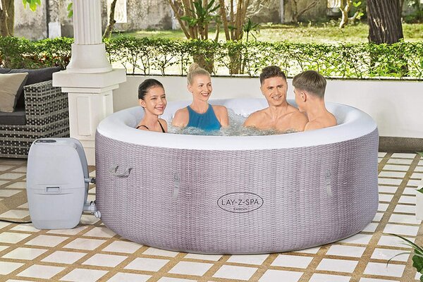 Piscina Idromassaggio Gonfiabile Riscaldata Ø180 cm 4 persone Bestway Cancun Air Jet