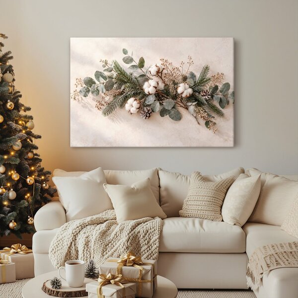 Quadro su tela – Composizione invernale con cotone